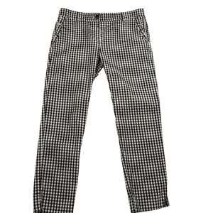 Ann Taylor Black White Gingham Ankle Pants Size 0